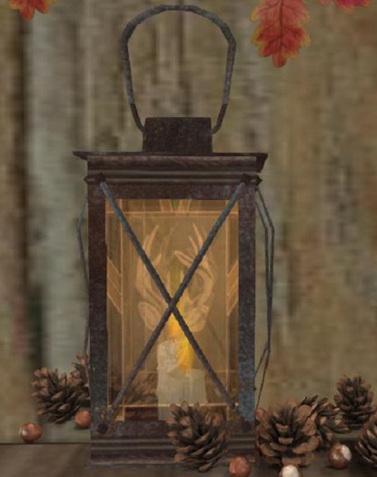 Stag Head Lantern/handle up