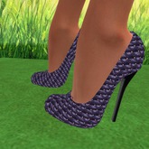 Tuffed Leather Shoe Purple (Lara)