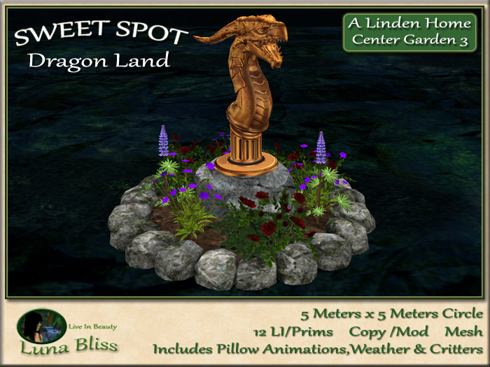 Garden/Dragon Land SWEET SPOT - Center Garden 3 - Garden Arrangement