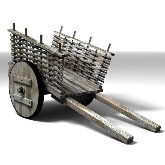 Medieval Wooden Cart
