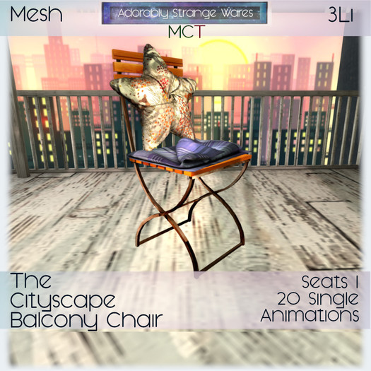 ~ASW~ The Cityscape Balcony Chair