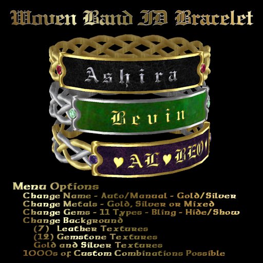 Ashira's Woven Band ID Bracelet