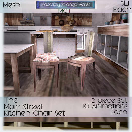 ~ASW~ The Main Street Kitchen Chairs
