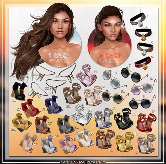 #14 L&D. Boutique - Summer Night Sandals [Maitreya/Mid]