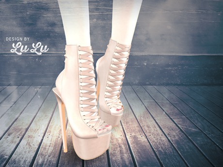 Second Life Marketplace - [BREATHE]-Astrid Heels - Nude -M.LARA