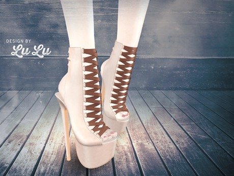 Second Life Marketplace - [BREATHE]-Astrid Heels - Nude -M.LARA
