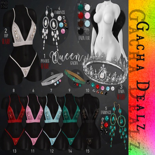Mossu - Queen(15).Panties - Black Hourglass
