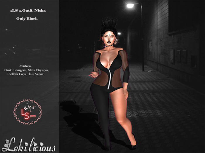 ,::LS ::.Outft  Nisha Black L&M  Store