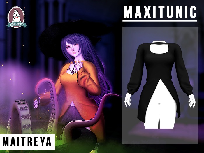 D&W//MAXITUNIC (MAITREYA)// BLACK