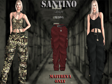 Santino Design-Cargo Pant-Red