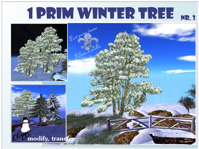 Winter tree with snow nr 3