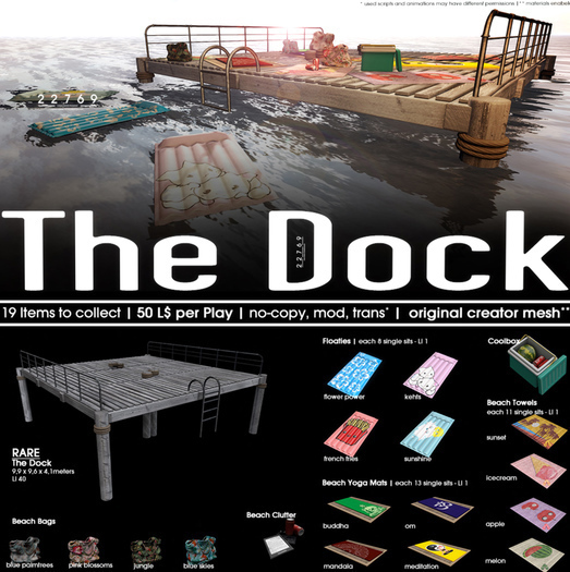 22769 - Beach Bag Blue Palmtrees - COMMON