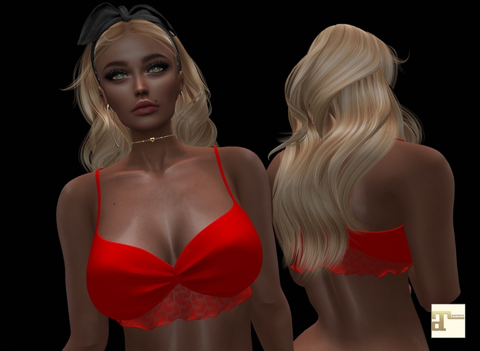 Red Lace Bra MAITREYA