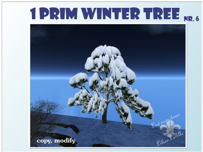 Winter tree with snow nr 6 -CM