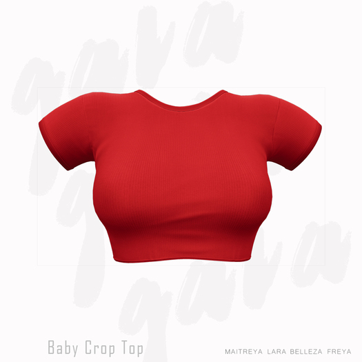 Gaia - Baby Crop Top RED
