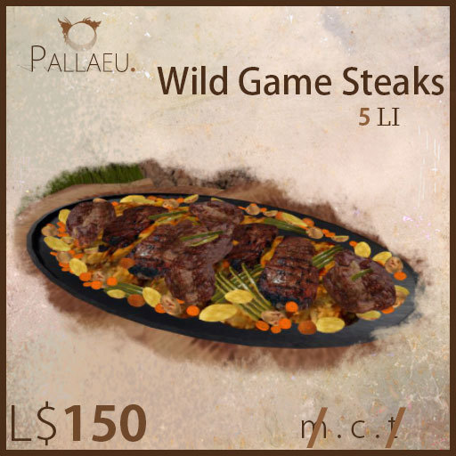 *Pallaeu* Wild Game Steaks Platter