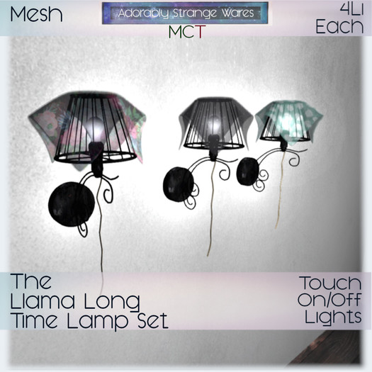 ~ASW~ The Llama Long Time Lamps