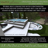 SR Pool Deck Linden Home Add On (Also Works as Stand Alone on any other land which can fit it!)