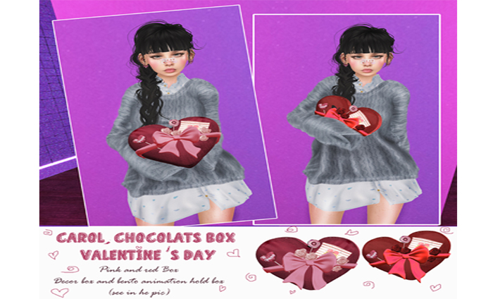 UNA. Carol. Chocolats Box Valentine's Day