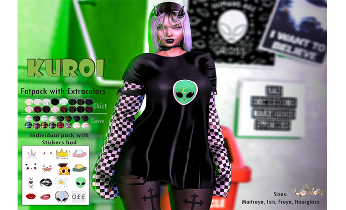 UNA. Kuroi Shirt FATPACK