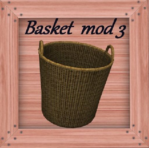 basket mod 3  G&S storage vendor crate - pink