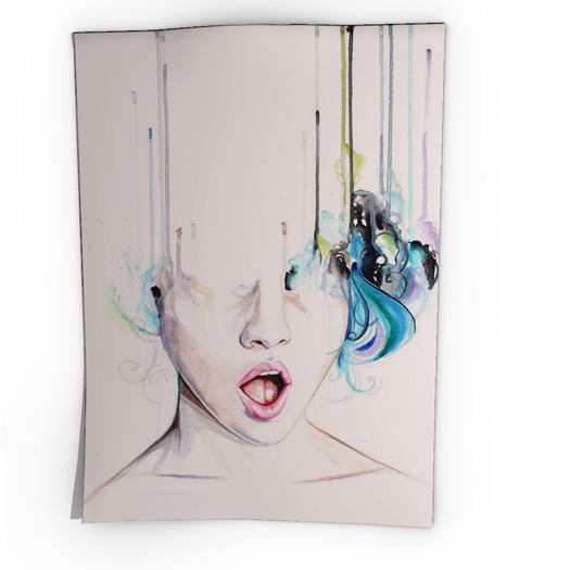 *AD* Abstract "OH" art Poster