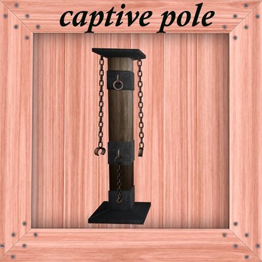 captive pole   G&S storage vendor crate pink