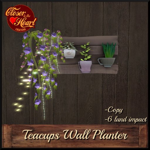 Teacups Wall Planter**