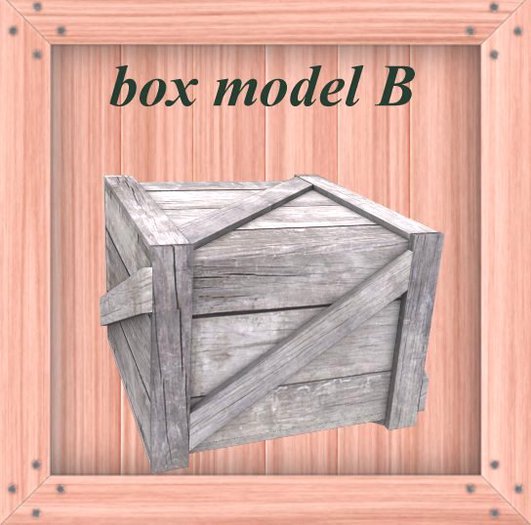 Box model B  G&S storage - vendor crate pink