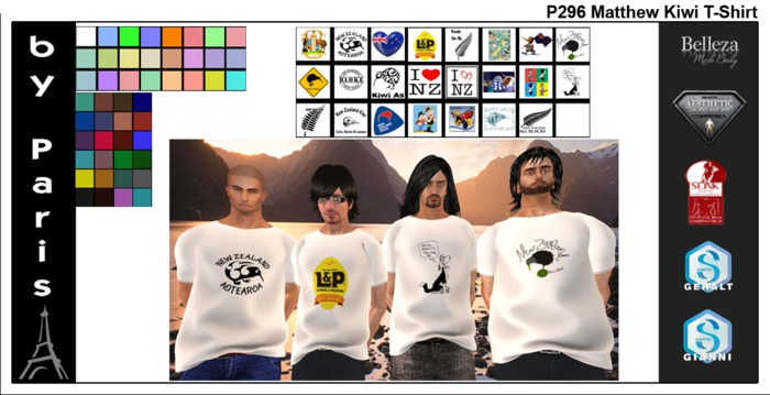 Matthew Kiwi T-Shirt - Signature Gianni & Geralt, Slink Male, Aesthetic, Belleza Jake
