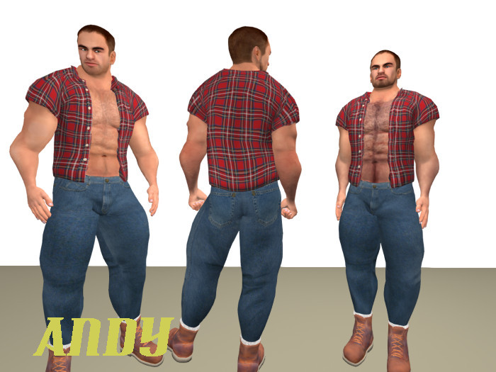 50 Andy Jeans and Open Shirt