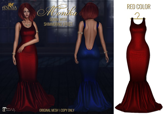 :: ANTAYA :: Red gown <Monika> Maitreya (wear me)