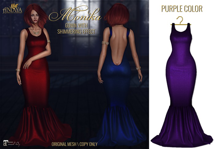 :: ANTAYA :: Purple gown <Monika> Maitreya (wear me)