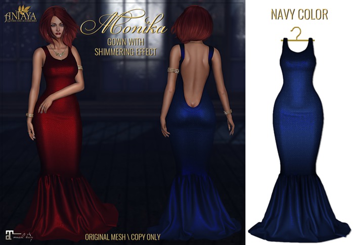 :: ANTAYA :: Navy gown <Monika> Maitreya (wear me)