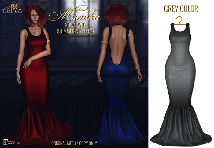 :: ANTAYA :: Grey gown <Monika> Maitreya