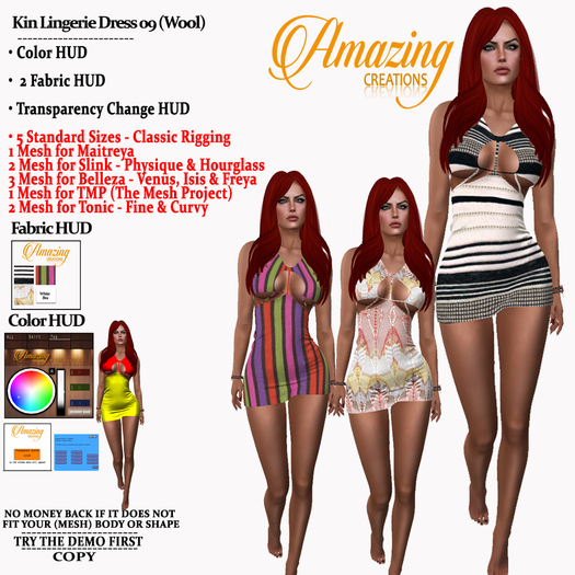 AmAzInG CrEaTiOnS Kin Lingerie Dress 09 (Wool)