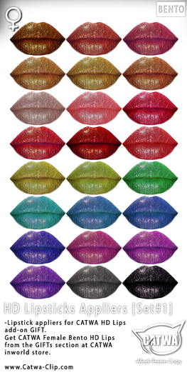 CATWA HD Lips Appliers [Set#1]