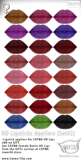 CATWA HD Lips Appliers [Set#2]