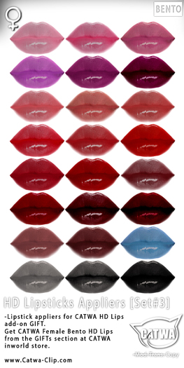 CATWA HD Lips Appliers [Set#3] DEMO