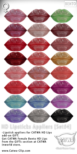 CATWA HD Lips Appliers [Set#4] DEMO