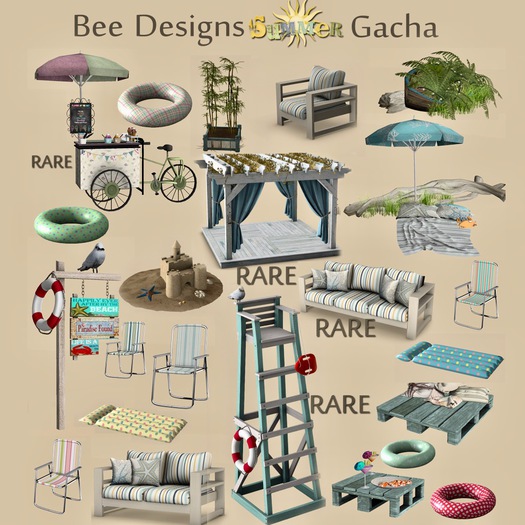 .: Bee Designs:. Summer Gacha Ice cream Bicycle RARE