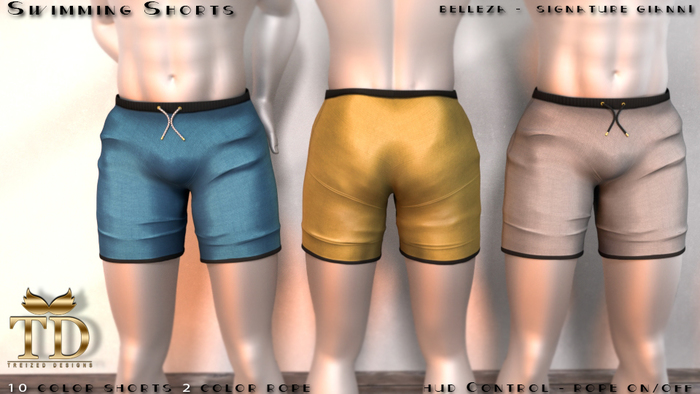 TD Swimming Shorts FATPACK Fitted for signature gianni and belleza