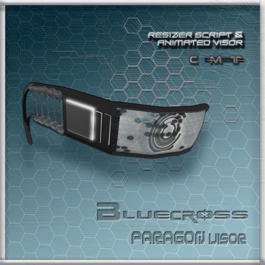 [Bluecross] PARAGON Visor (White)