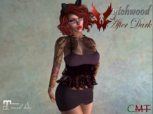 W-AD Denim & Lace Ruffle Mauve Outfit
