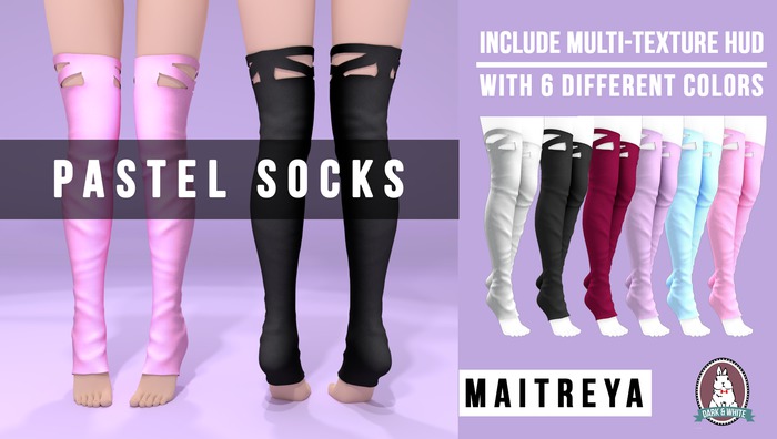 D&W//PASTEL SOCKS (MEDIUM)