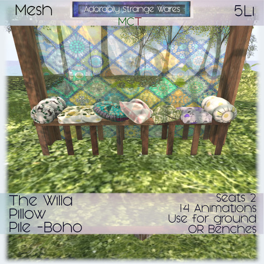 ~ASW~ The Willa Pillow PIle -Boho