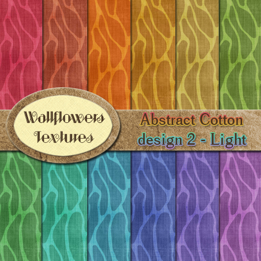*Wallflowers* Abstract Cotton - Design 2 - Light