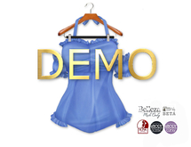 {amiable}Mesh Halter Neck Off Shoulder Swimming Suits(DEMO)