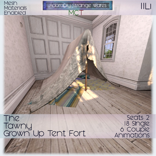 ~ASW~ The Tawny Grown Up Tent Fort