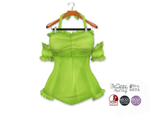 {amiable}Mesh Halter Neck Off Shoulder Swimming Suits04